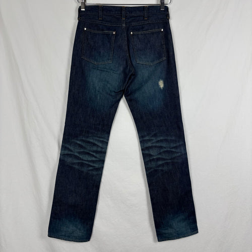 00s Number (N)ine Dark Wash Ripped Knee Jeans