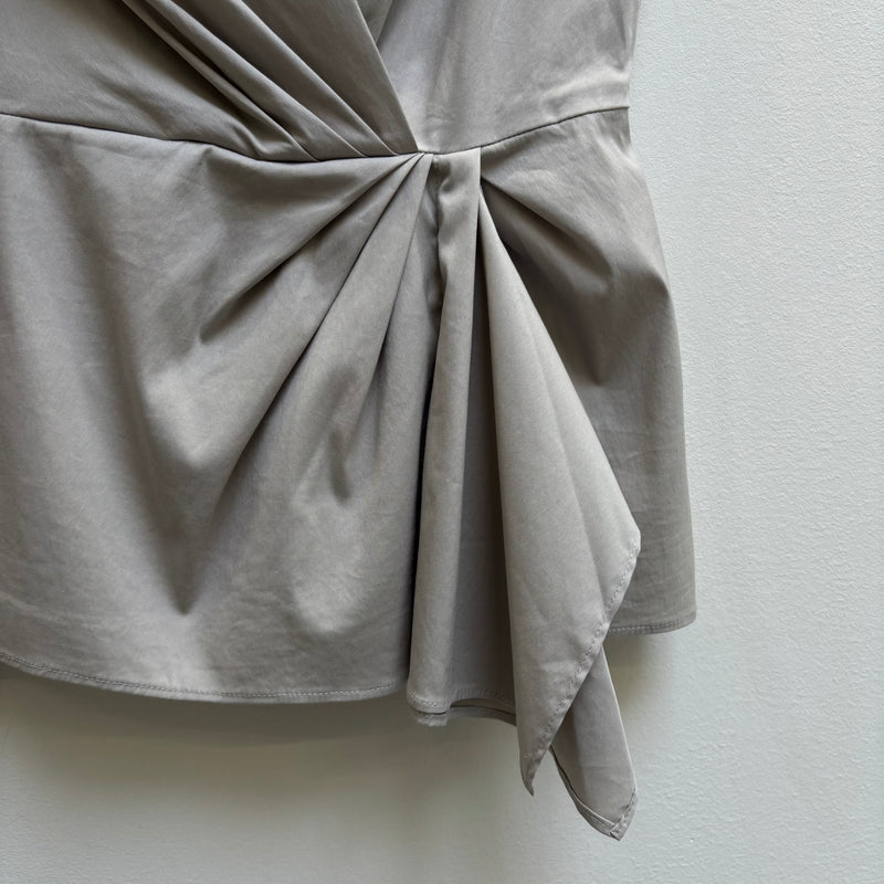 SS11 Prada Side Synched V-Neck Shirt