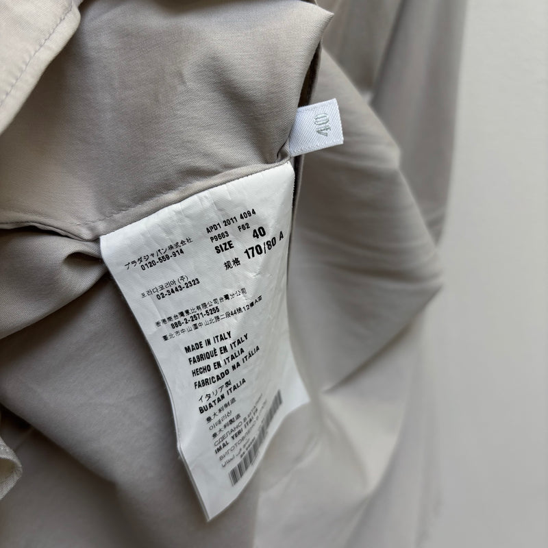 SS11 Prada Side Synched V-Neck Shirt