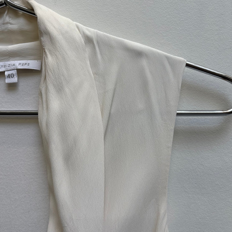 00s PATRIZIA PEPE LAPELLED BODYSUIT