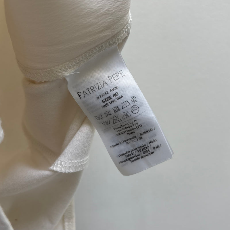 00s PATRIZIA PEPE LAPELLED BODYSUIT