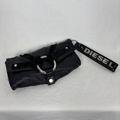 00s Diesel Studded Leather Wrist Bag
