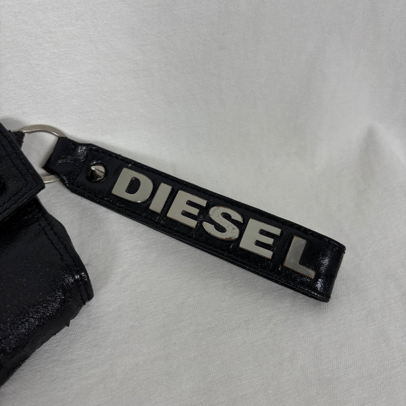 00s Diesel Studded Leather Wrist Bag