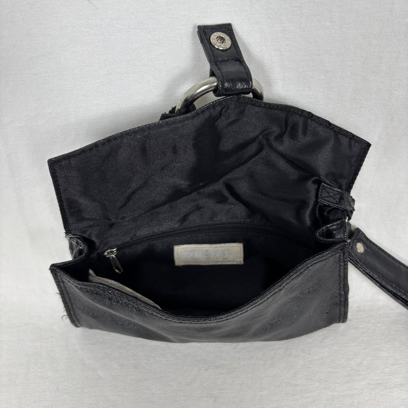 00s Diesel Studded Leather Wrist Bag