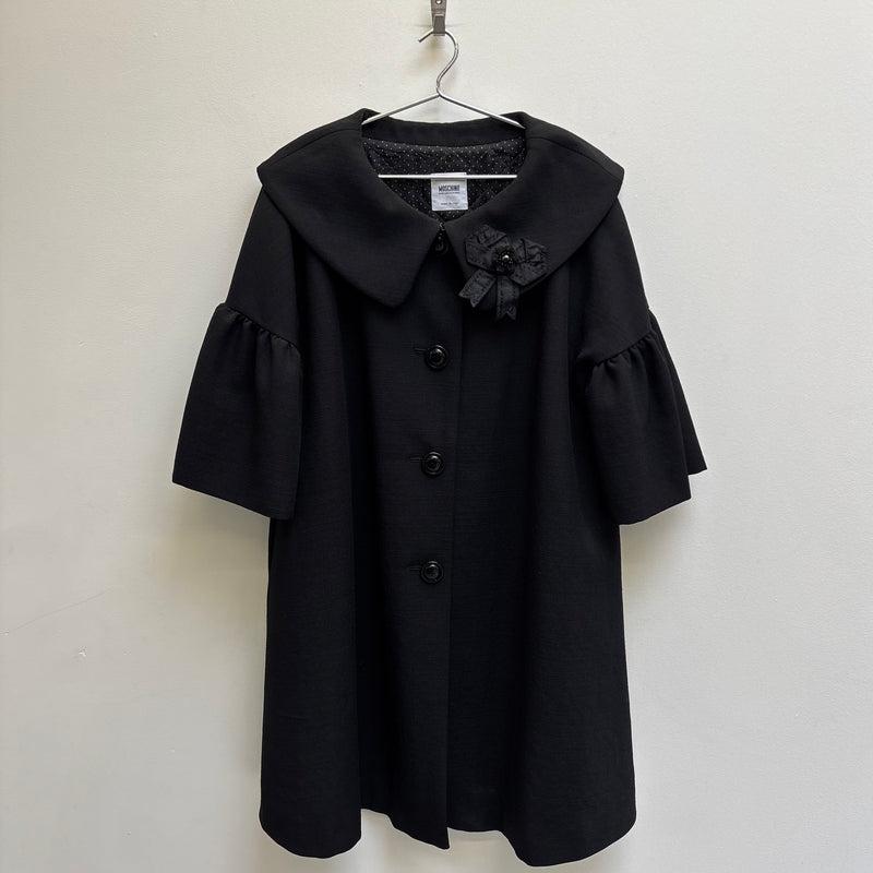 MOSCHINO BOW DETAIL PEACOAT