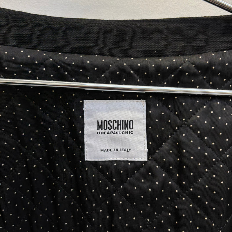 MOSCHINO BOW DETAIL PEACOAT