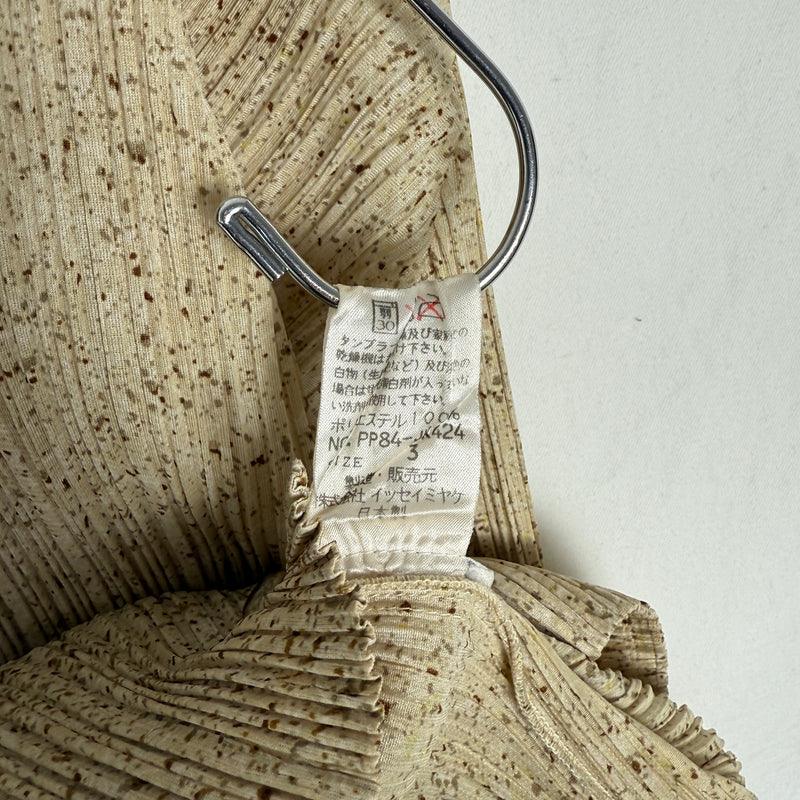Issey Miyake Pleats Please Granite Print Blouson