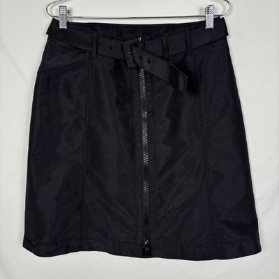 00s Prada Nylon Belted Zipper Skirt