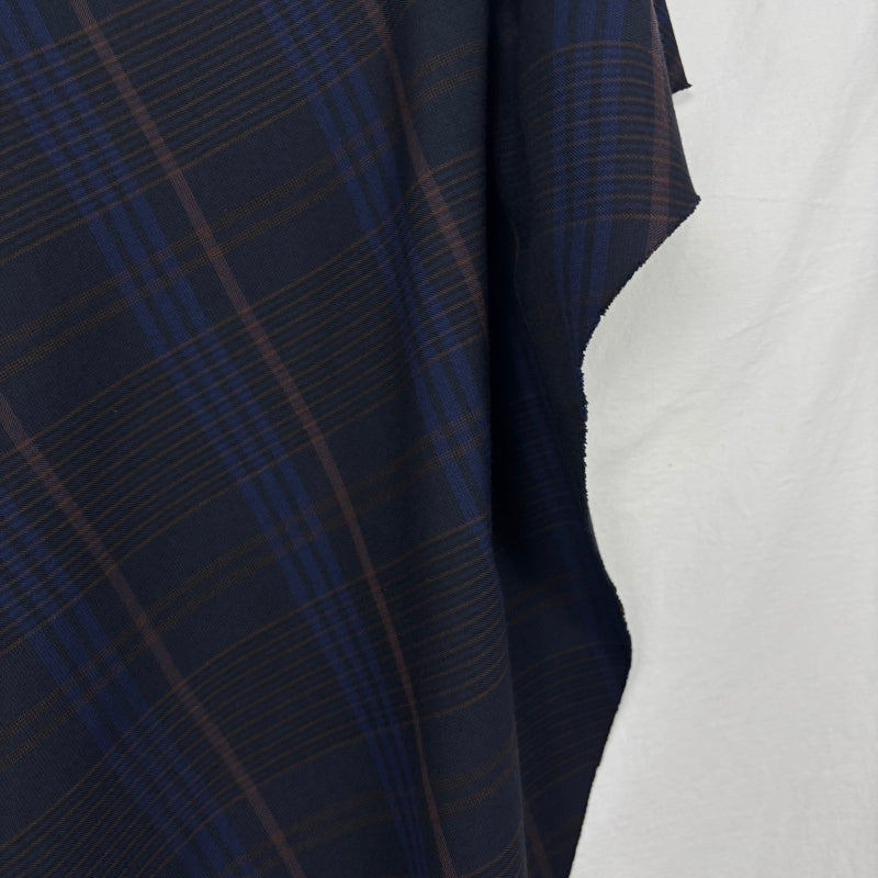 00s Yohji Yamamoto Y's Wool Plaid Wrap Maxi Skirt