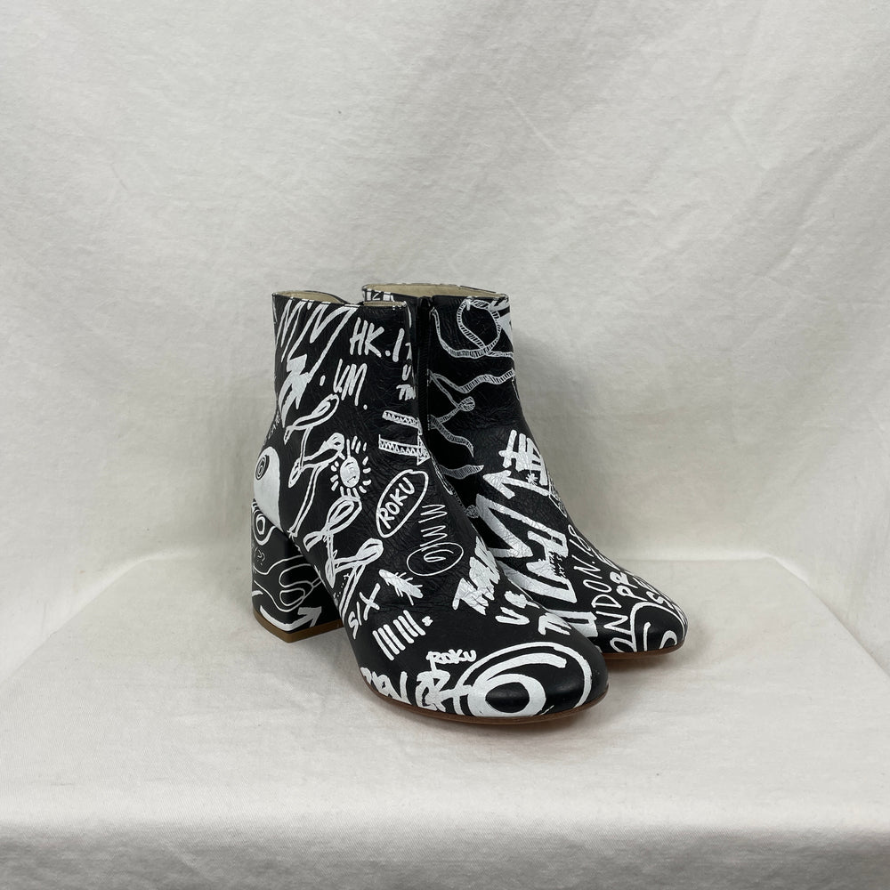 MM6 Graffiti Ankle Boot