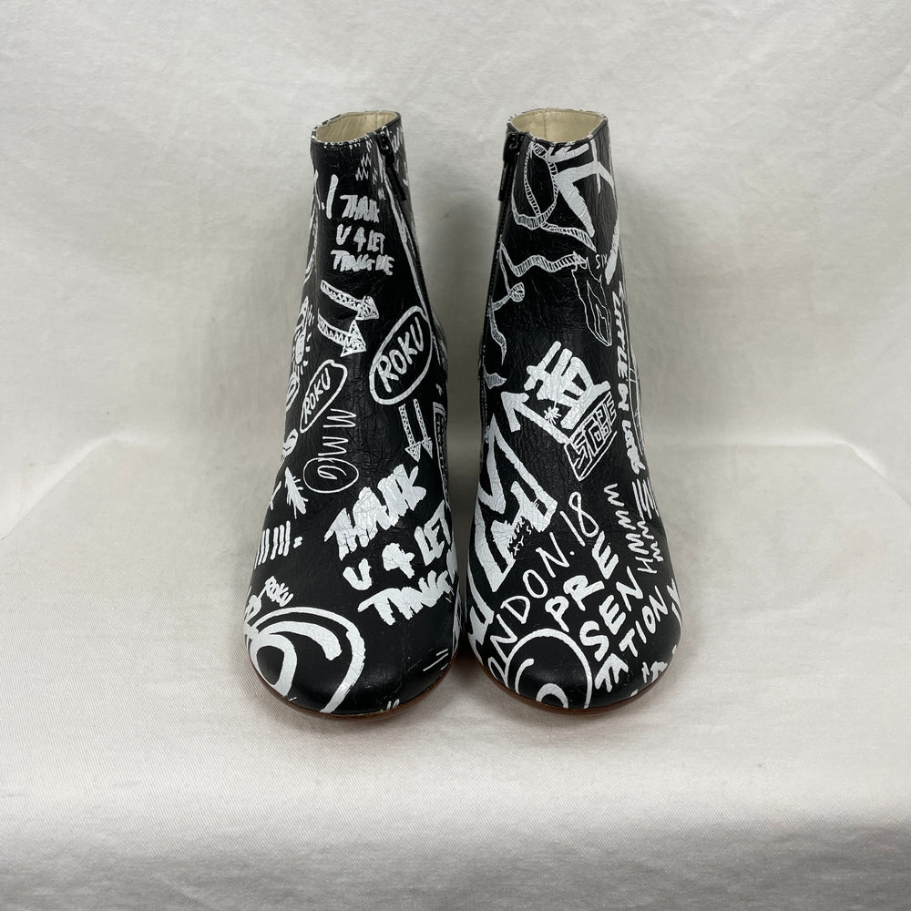 MM6 Graffiti Ankle Boot