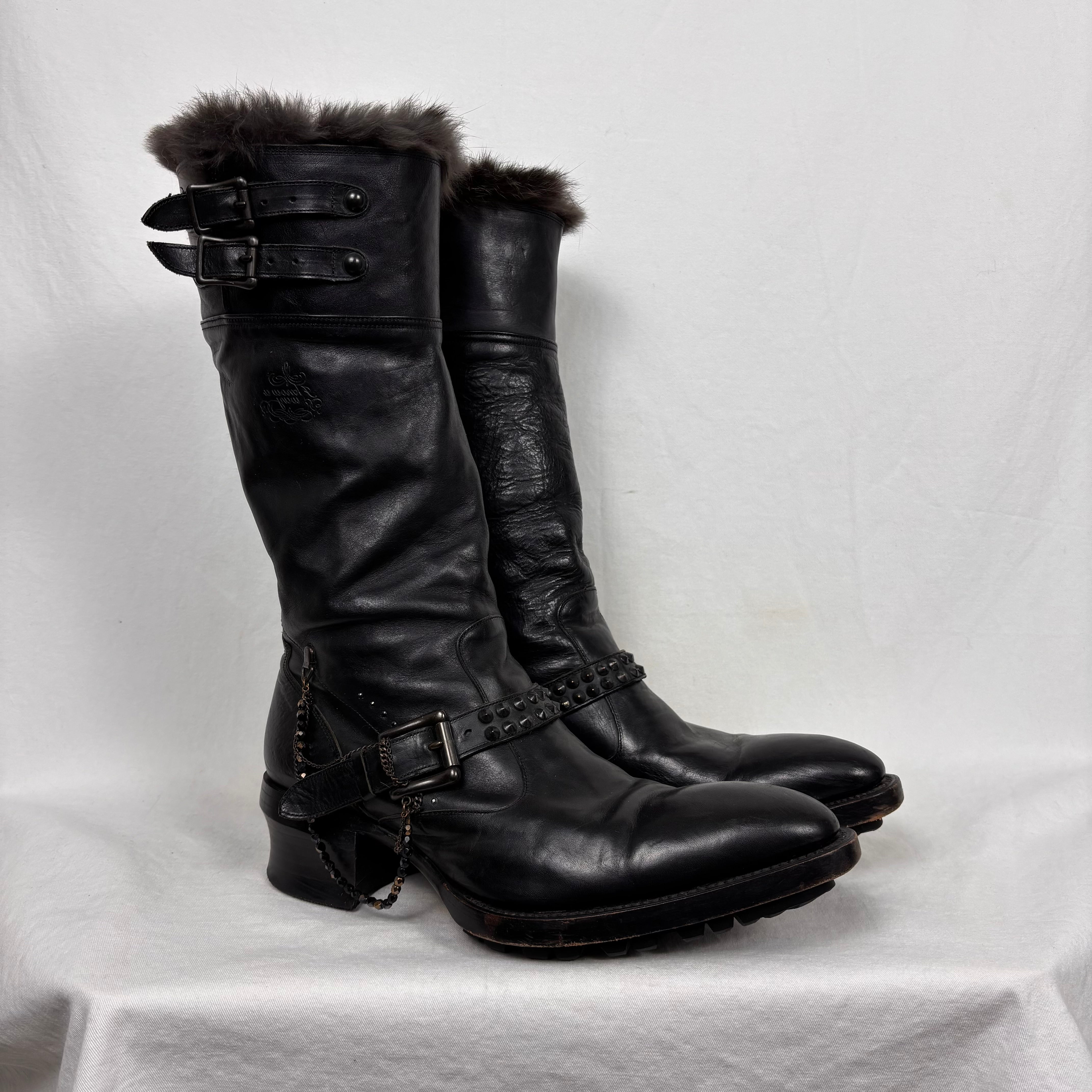00s Alfredo Bannister Fur Lined Boots – Boketto