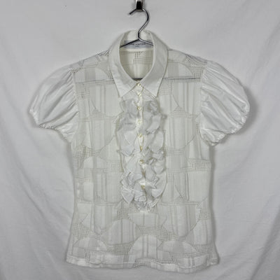 Anne Fontaine Patterned Puff Sleeve Blouse