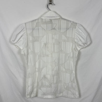 Anne Fontaine Patterned Puff Sleeve Blouse