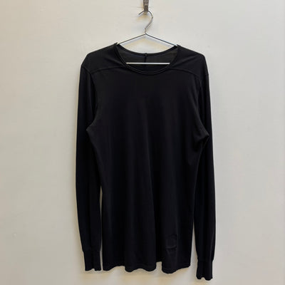 Rick Owens DRKSHDW Cotton Black Long Sleeve
