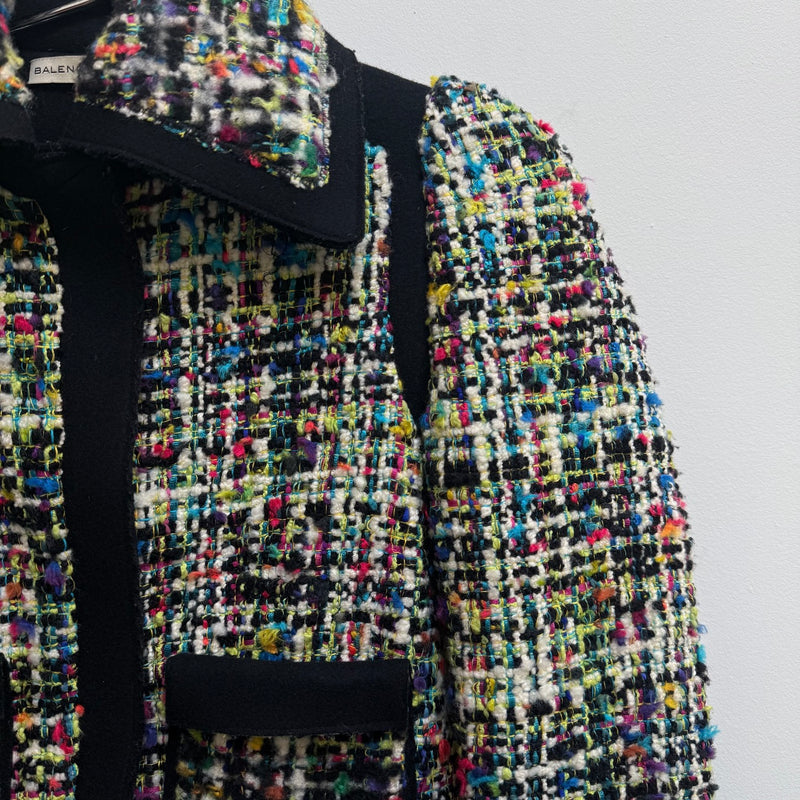 FW07 Balenciaga by Nicolas Ghesquiere Heavy Tweed Jacket