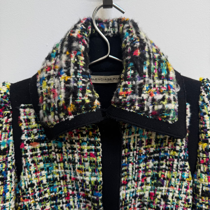 FW07 Balenciaga by Nicolas Ghesquiere Heavy Tweed Jacket