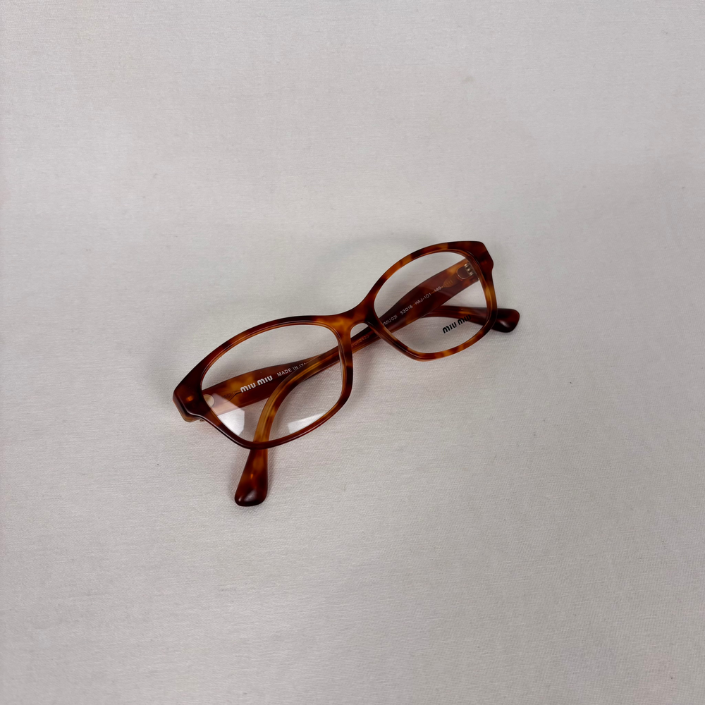 Miu Miu Amber Tortoise Shell Glasses