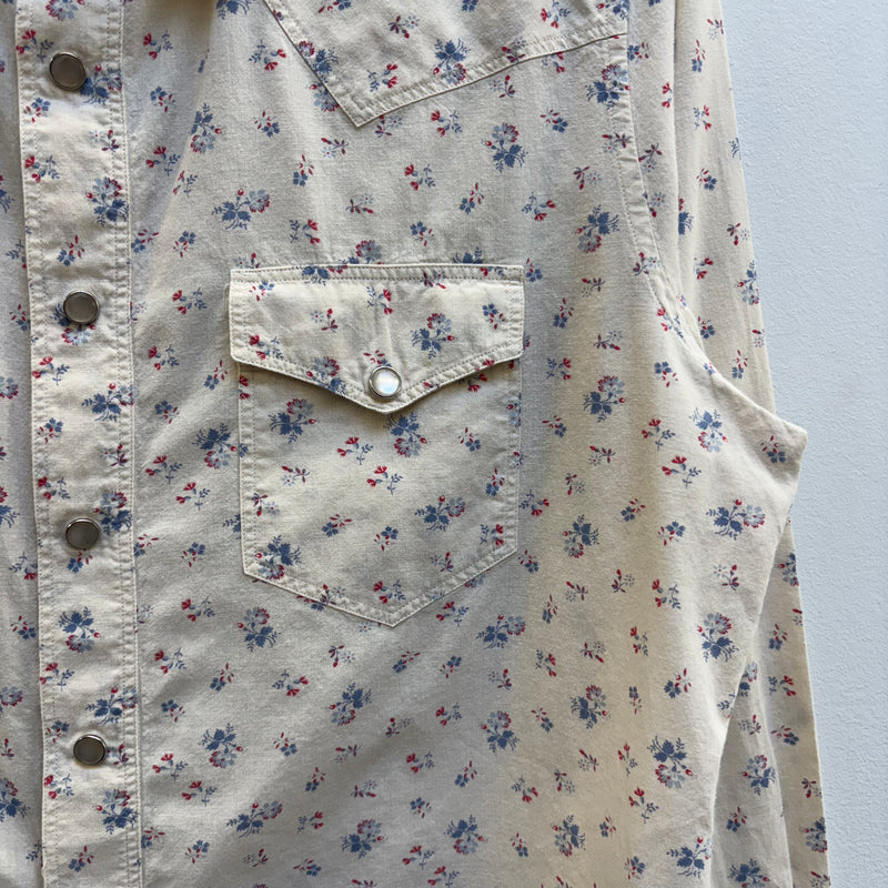 SS14 Yves Saint Laurent Floral Button Up Shirt