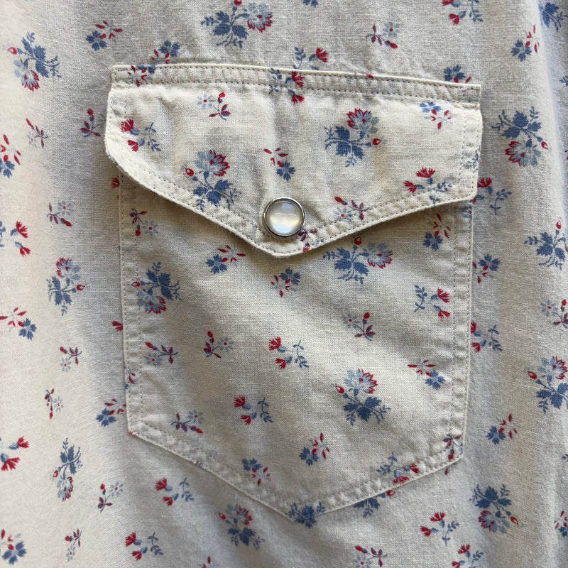 SS14 Yves Saint Laurent Floral Button Up Shirt