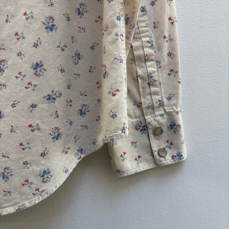 SS14 Yves Saint Laurent Floral Button Up Shirt