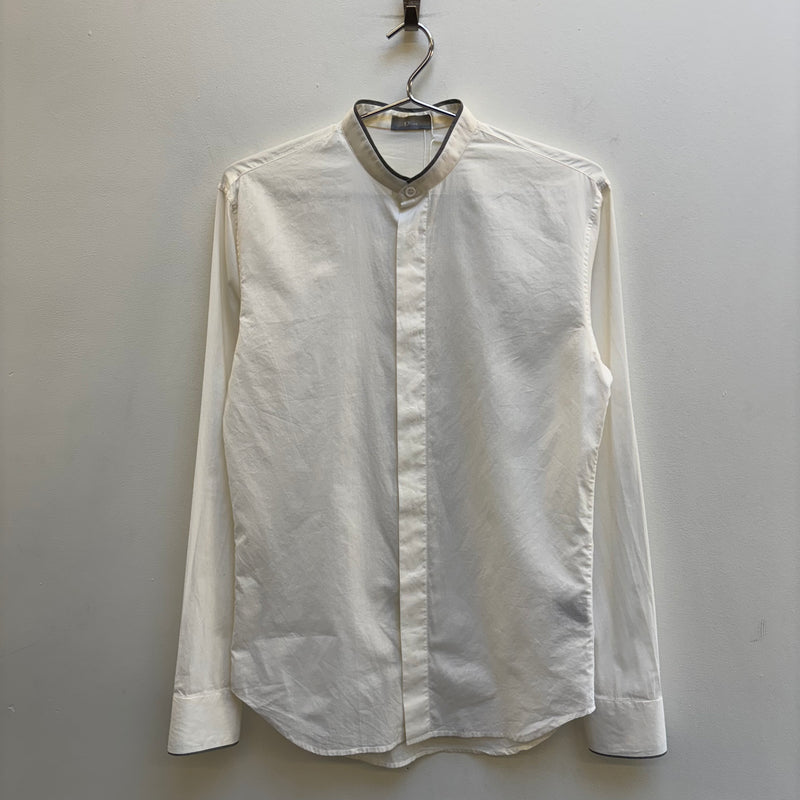 SS07 Dior Homme Collarless Button Up Shirt