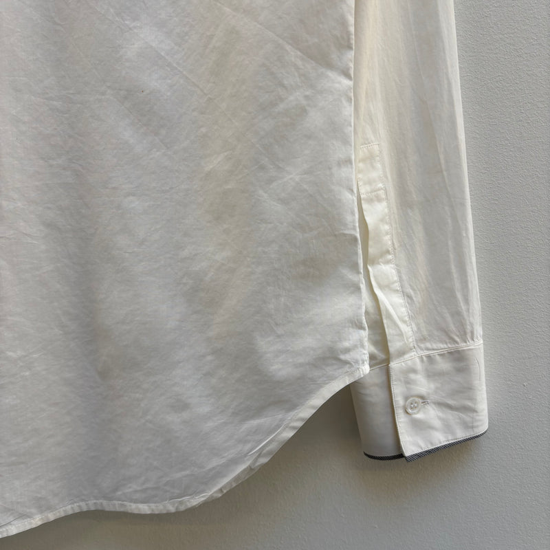 SS07 Dior Homme Collarless Button Up Shirt