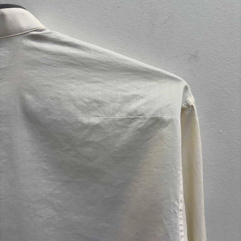 SS07 Dior Homme Collarless Button Up Shirt