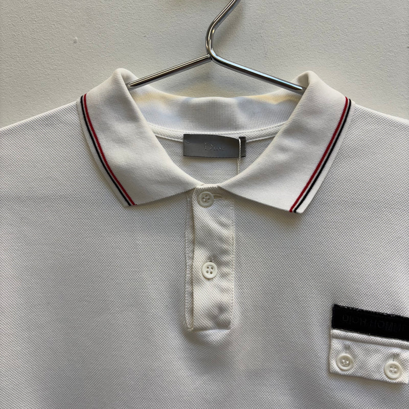 SS07 Dior Homme White Polo T-Shirt