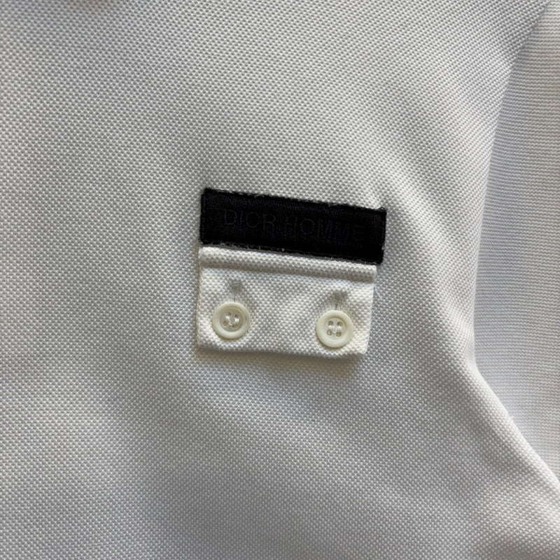SS07 Dior Homme White Polo T-Shirt