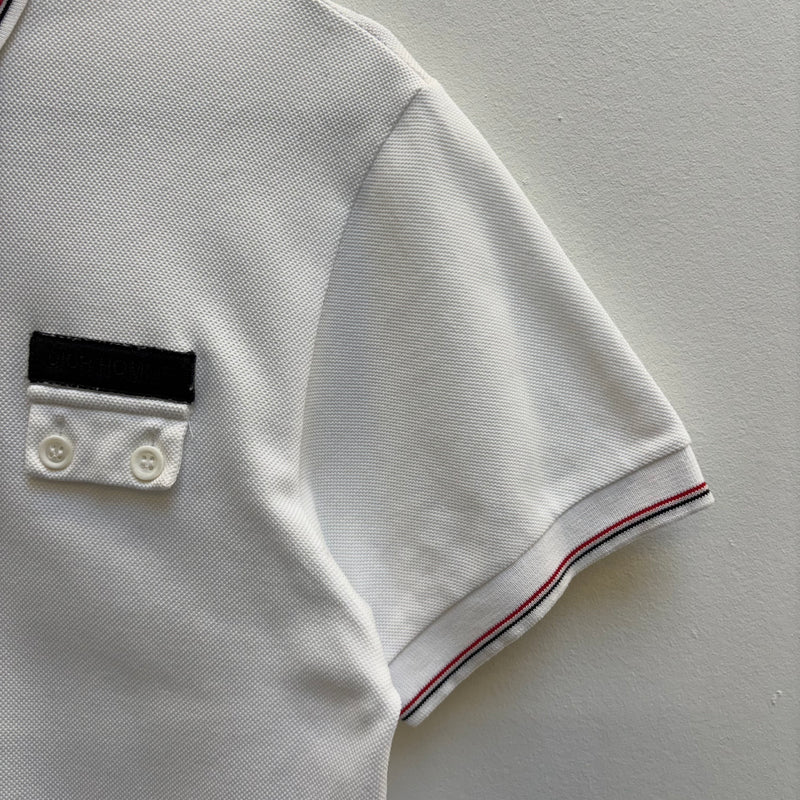 SS07 Dior Homme White Polo T-Shirt