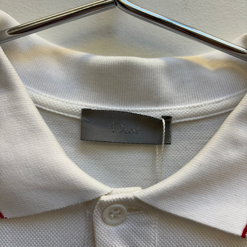 SS07 Dior Homme White Polo T-Shirt