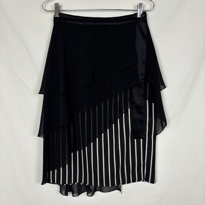 Atsuro Tayama Layered Striped Midi Skirt