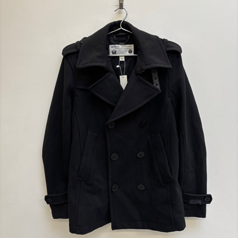 Diesel Double Breasted Wool Peacoat