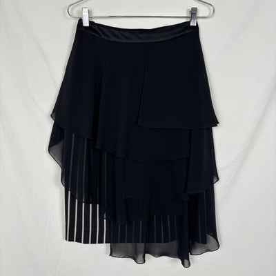 Atsuro Tayama Layered Striped Midi Skirt