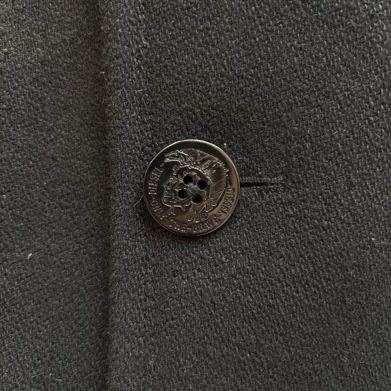 Diesel Double Breasted Wool Peacoat