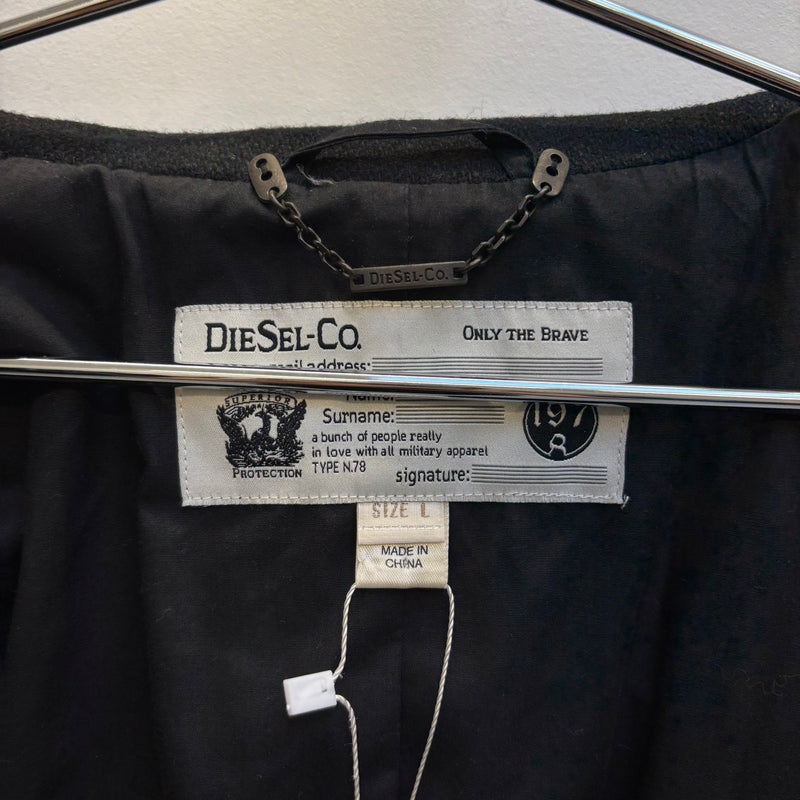 Diesel Double Breasted Wool Peacoat