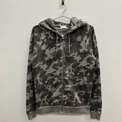 SS15 Yves Saint Laurent Camo Zip Up Hoodie