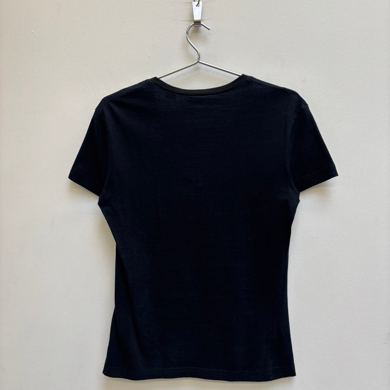 John Galliano Graphic V-Neck T-Shirt