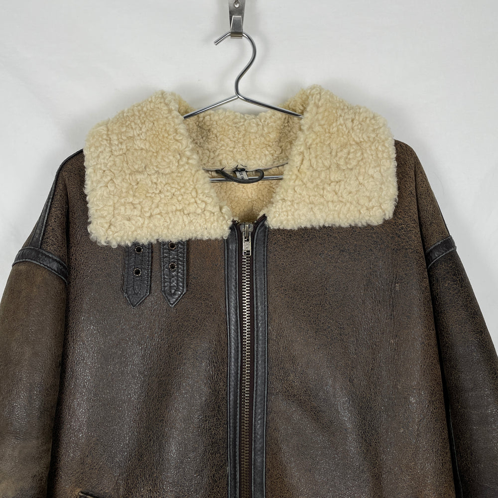 Stone Island Shearling Aviator Jacket