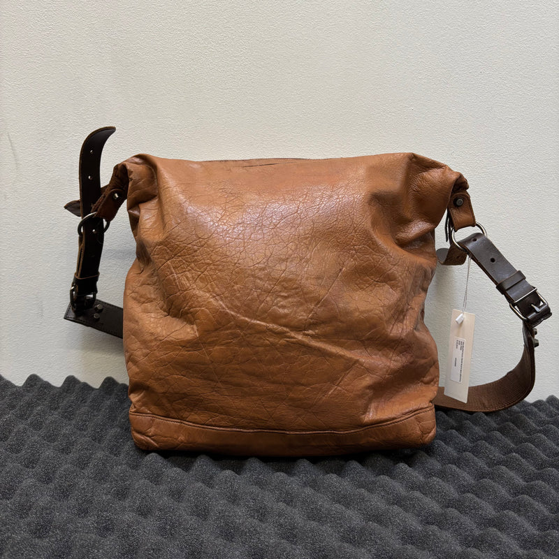 00s Balenciaga Brown Leather Crossbody Bag