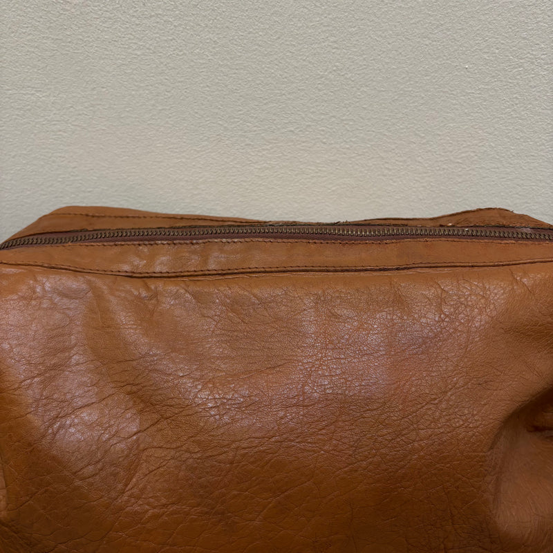 00s Balenciaga Brown Leather Crossbody Bag