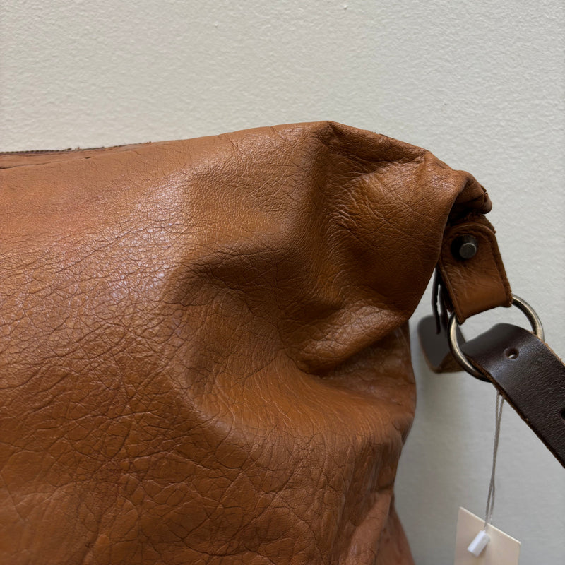 00s Balenciaga Brown Leather Crossbody Bag