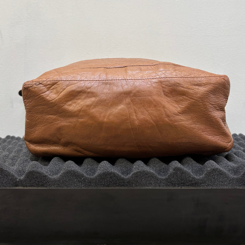 00s Balenciaga Brown Leather Crossbody Bag