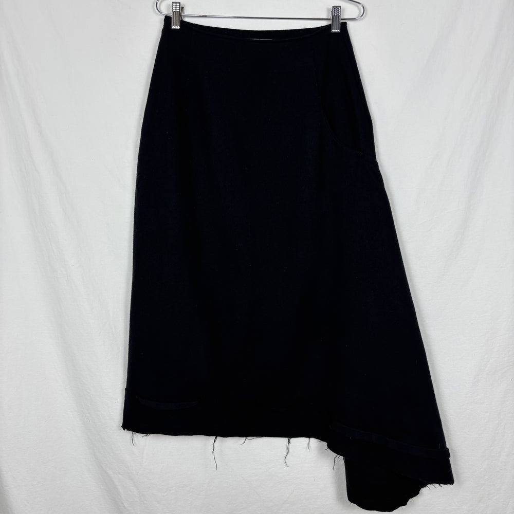 Yohji Yamamoto Wool Asymmetric Skirt