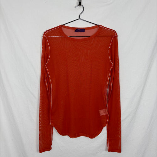 Y's by Yohji Yamamoto Mesh Contrast Stitch Long Sleeve