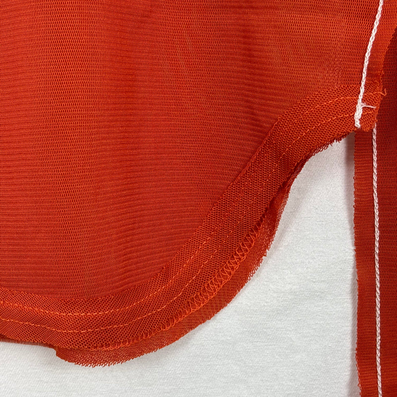 Y's by Yohji Yamamoto Mesh Contrast Stitch Long Sleeve