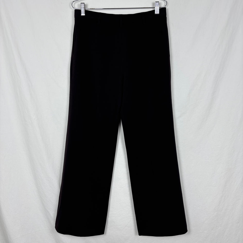 00s Jil Sander Wide Leg Trousers In Burnt Chocolate