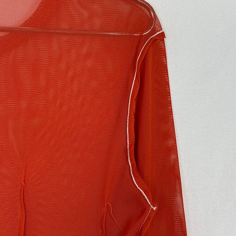 Y's by Yohji Yamamoto Mesh Contrast Stitch Long Sleeve