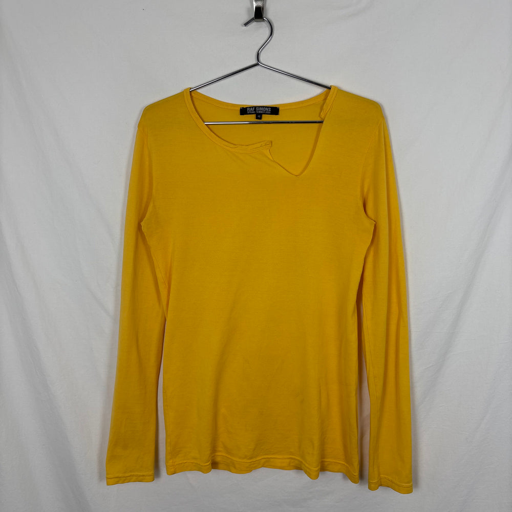 SS04 Raf Simons Split Neck Long Sleeve